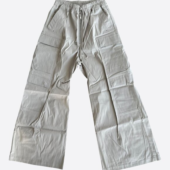 Rick Owens Beige Poplin Cargobelas Pants - Picture 1 of 4